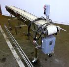 Used Johnson Nash Stainless steel belt conveyor. Approximately 10'L x 8