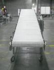 Used Panatrol Stainless Steel Inclined Mesh Belt Conveyor.  Approximately 29-1/2” wide x 213” long plastic mesh belt. Approximate 32” infeed height, 64” discharge height.  Driven by a 2 hp, 3/60/208-...
