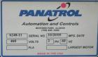Used Panatrol Stainless Steel Inclined Mesh Belt Conveyor.  Approximately 29-1/2” wide x 213” long plastic mesh belt. Approximate 32” infeed height, 64” discharge height.  Driven by a 2 hp, 3/60/208-...