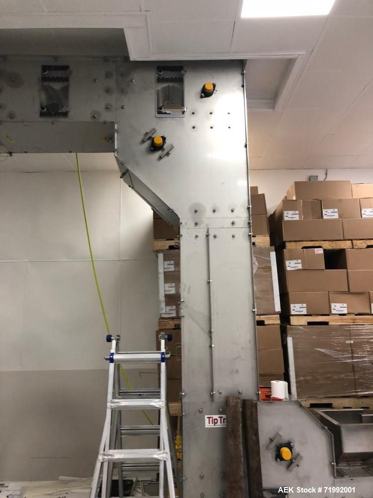 Used Stainless Steel Bucket Elevator. Buckets ar