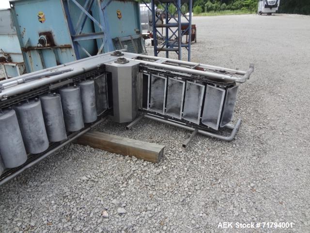 Used- Allen Machinery Z Flow Bucket Elevator, Model BED41446