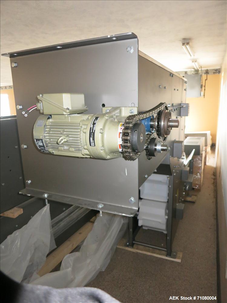 Unused - Deamco Overlapping Bucket Elevator/Lowerator, Model BEM-12P-SW-XI-"S".  Buckets 8" x 11" x 11" deep.  Chain driven.  3/4 Hp, 3/60/230/460 volt, 1720 rpm motor.  Incomplete machinery  Built i...