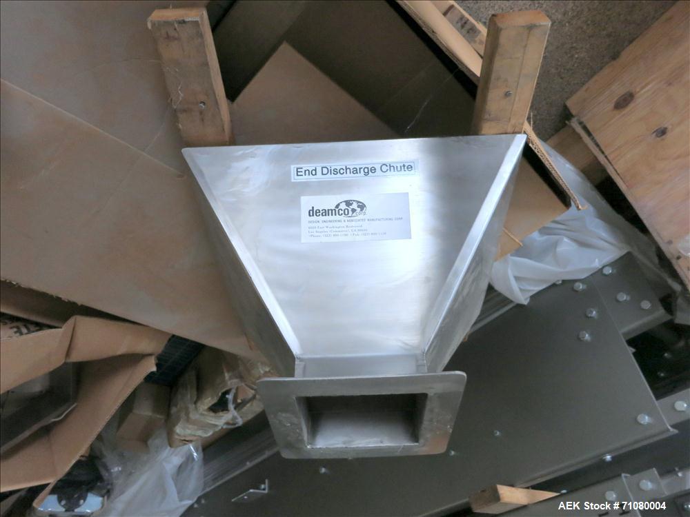 Unused - Deamco Overlapping Bucket Elevator/Lowerator, Model BEM-12P-SW-XI-"S".  Buckets 8" x 11" x 11" deep.  Chain driven.  3/4 Hp, 3/60/230/460 volt, 1720 rpm motor.  Incomplete machinery  Built i...