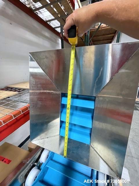 Unused Dorner Vertical Belt Conveyor | High-Speed 1000 ft/min | 18' Height | Pocket Conveyor System for Bulk Material Handling