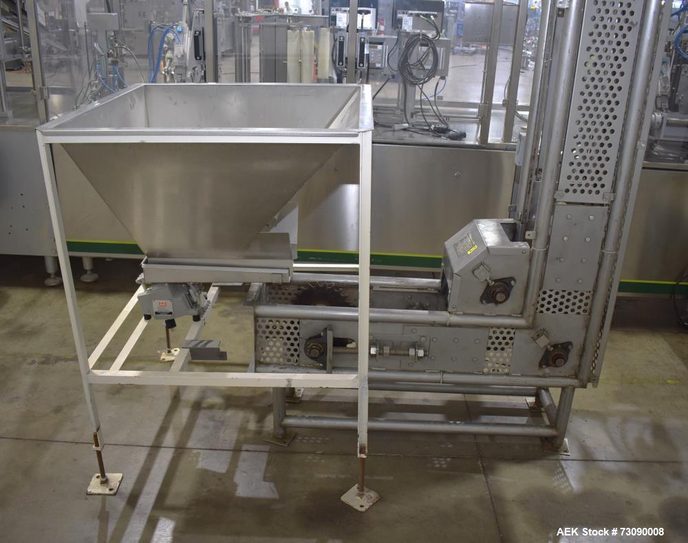 Used Eriez Model 26C Stainless Steel Z Shaped Bucket Elevator.