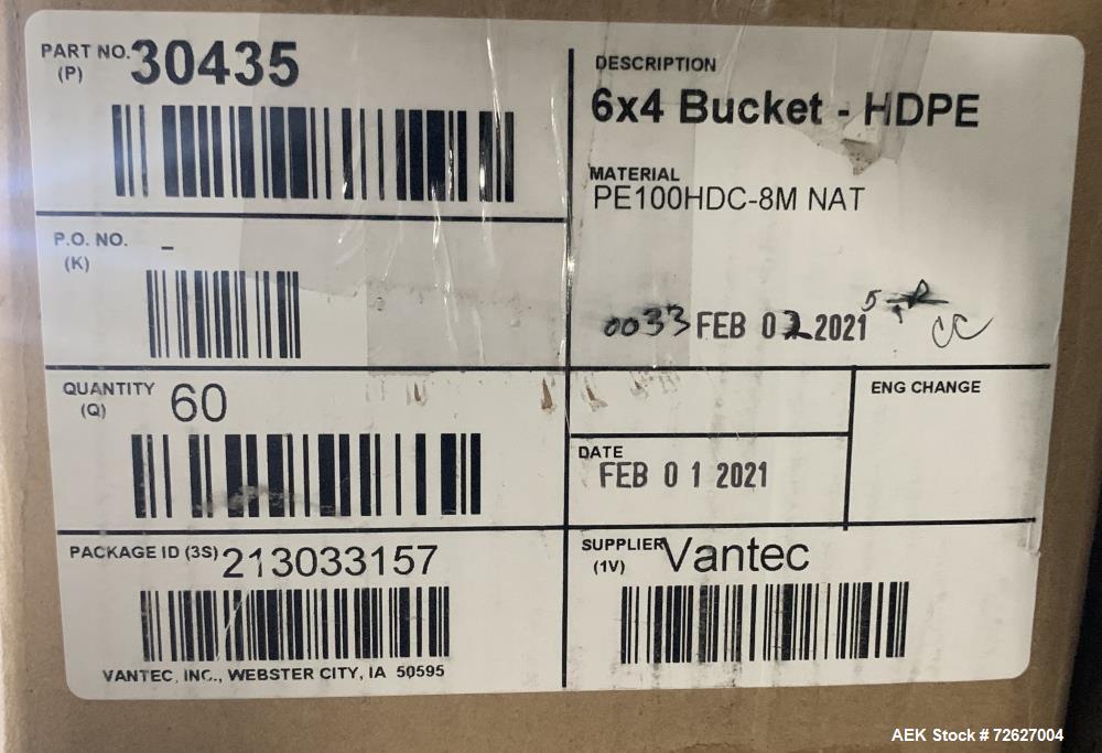 Used Universal Industries SC Series Bucket Elevator, Model SC-SS6 LH. Stainless steel construction. 6" x 4" HDPE buckets. Driven by a 1hp, 3/60/230/460 Volt, 1745 rpm gear motor. Approx 19 1/2' disch...