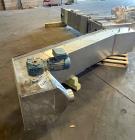 Used- PSG-Dallas Z-Inclined Conveyor. Stainless steel outer, with Plastic Belt. Approximate 15-1/4
