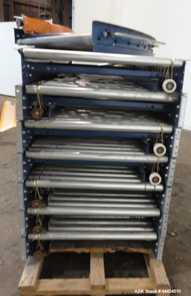 Used Carbon Steel Automated Conveyor Systems Powered Roller Conveyo