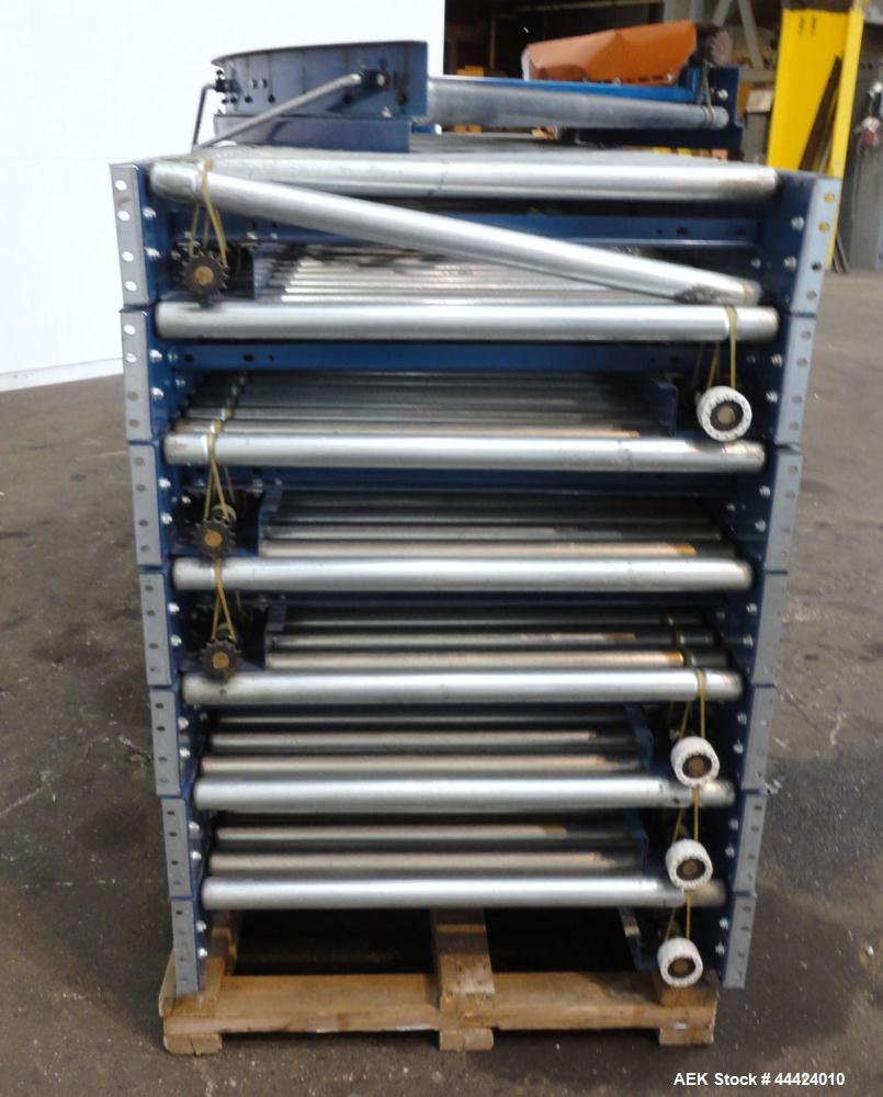 Used Carbon Steel Automated Conveyor Systems Powered Roller Conveyo