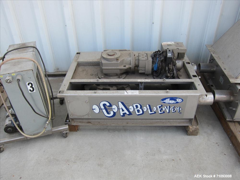 Used Cablevey Stainless Steel Dry Goods Conveying System. 100' of piping/conveyor. Food grade.