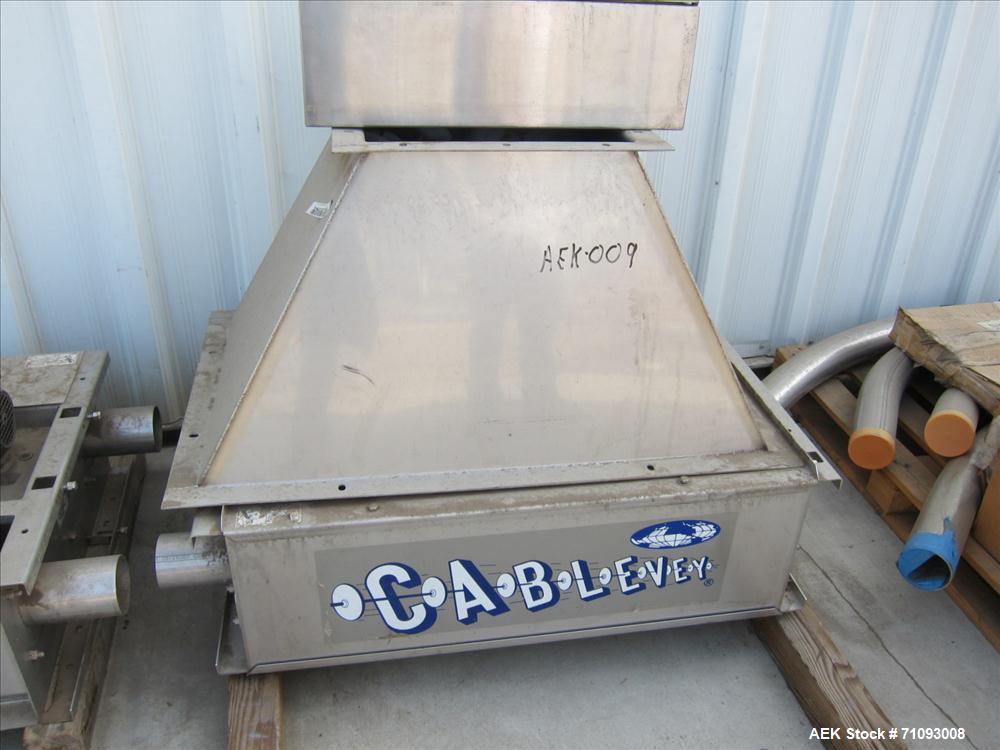 Used Cablevey Stainless Steel Dry Goods Conveying System. 100' of piping/conveyor. Food grade.