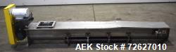  Screw Conveyor, 304 Stainless Steel. Approximate trough 110" long x 10-1/2" wide x 10-1/2" deep. To...