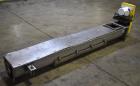 Used Screw Conveyor, 304 Stainless Steel. Approximate trough 110