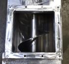 Used Screw Conveyor, 304 Stainless Steel. Approximate trough 110