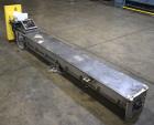 Used Screw Conveyor, 304 Stainless Steel. Approximate trough 110