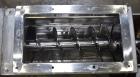 Used- American Process Screw Conveyor, Model S009-5434/SCH*09, 304 Stainless Steel. Top infeed 20