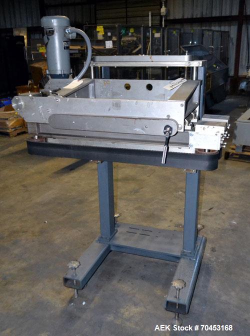 Used Gap Transfer Belt. Driven by a 3/4 HP, 90 Volt, 1725 RPM motor. SELLING PRICE AS IS, WHERE IS, SANFORD, NC.