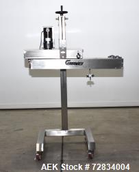  Garvey Side Belt Gap Transfer Conveyor. (2) Belts, approximate 39" long x 2" wide. Adjustable heigh...