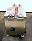 Used Digital Design M400 Transport System, Model M400TRSS, Stainless Steel. (2) 1’’ Wide x 32’’ long horizontally mounted belts. Product size range: Height 1’’ to 12’’, Width 1’’ to 7’’, Length 1’’ t...