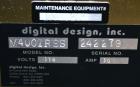 Used Digital Design M400 Transport System, Model M400TRSS, Stainless Steel. (2) 1’’ Wide x 32’’ long horizontally mounted belts. Product size range: Height 1’’ to 12’’, Width 1’’ to 7’’, Length 1’’ t...