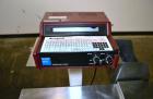 Used Digital Design M400 Transport System, Model M400TRSS, Stainless Steel. (2) 1’’ Wide x 32’’ long horizontally mounted belts. Product size range: Height 1’’ to 12’’, Width 1’’ to 7’’, Length 1’’ t...