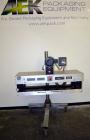 Used Side Belt Portable Transfer Conveyor. (2) Approximately 1” wide x 45” long side belts, manually adjustable from 1/2