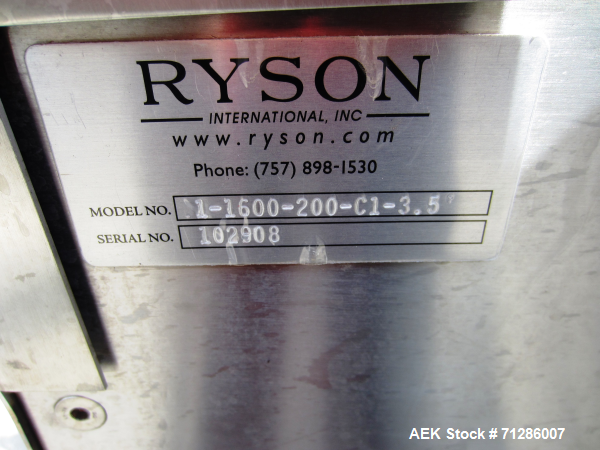 Used- RYSON Spiral Conveyor