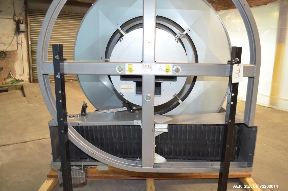 Used Ryson 12" Wide Unit Load Spiral Decline Case Conveyor, Model 1200300