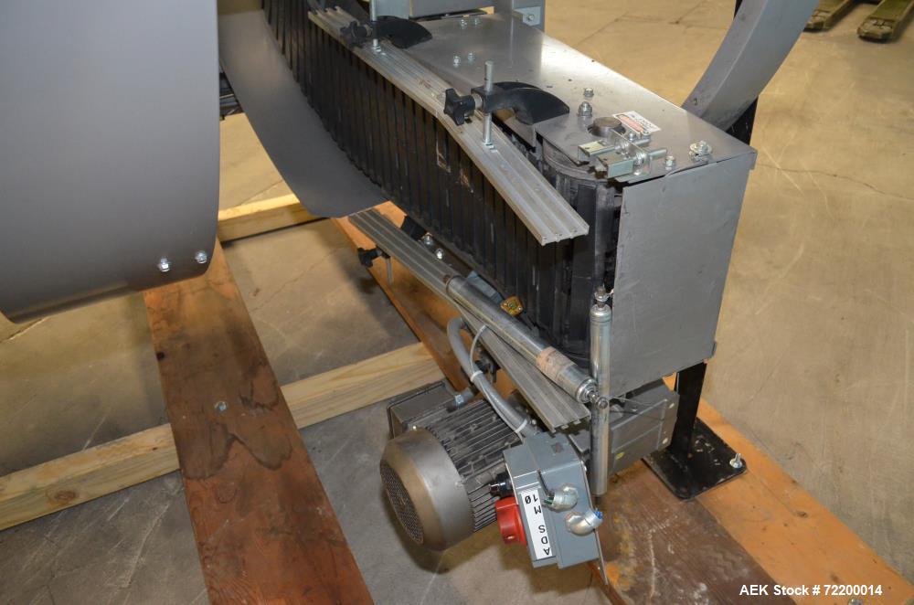 Used Ryson 12" Wide Unit Load Spiral Decline Case Conveyor, Model 1200300