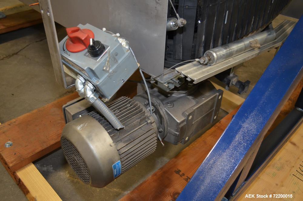 Used Ryson 12in W Unit Load Spiral Incline Case Conveyor, Model 1200300