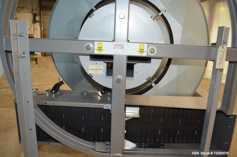 Used Ryson 12in W Unit Load Spiral Incline Case Conveyor, Model 1200300