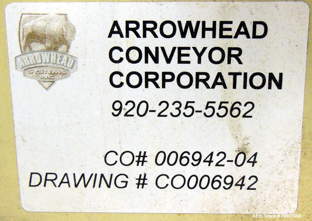 Used- Arrowhead S" Curve Table Top Chain Conveyor