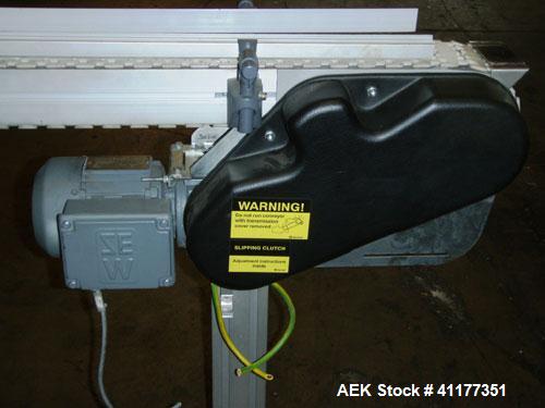 Used Flexlink Table Top Conveyor, 3-1/4" wide x 120" long with a 90 deg turn. Includes a variable speed controller.