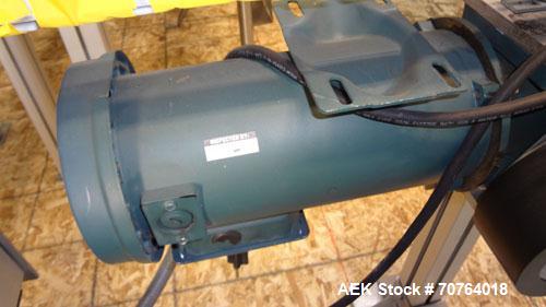 Used Flexlink 20 Conveyor. Counterclock with 10" radius. 3-1/4" flexible belt. 3-1/4" Delrin tabletop chain.
