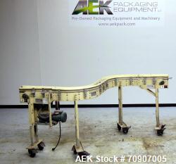 Used- Arrowhead S" Curve Table Top Chain Conveyor