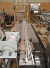 Used: 10’L x 7 ½”W Table Top Chain Stainless Steel Bed Packout Conveyor, with DC drive, with Carlton twist