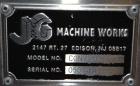 Used- JG Machine Works Table Top 90 Degree Belt Conveyor. Approximately 3