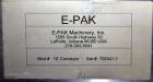 Used E-Pak Machinery Table Top Belt Conveyor. Approximate 4