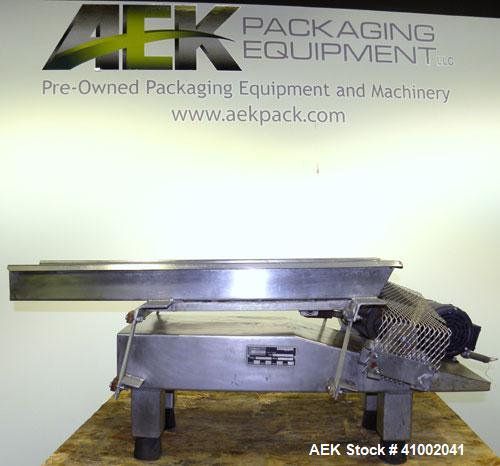 Used Stainless Steel Aseeco Corp Vibratory Conveyor, Model VHF-8