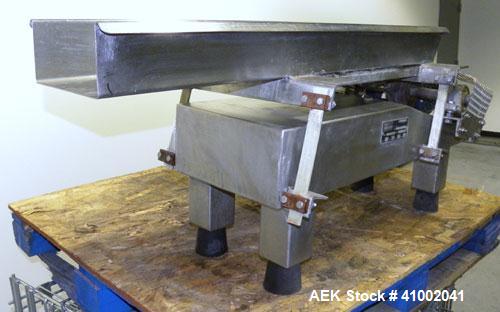 Used Stainless Steel Aseeco Corp Vibratory Conveyor, Model VHF-8