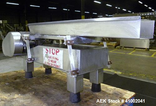 Used Stainless Steel Aseeco Corp Vibratory Conveyor, Model VHF-8