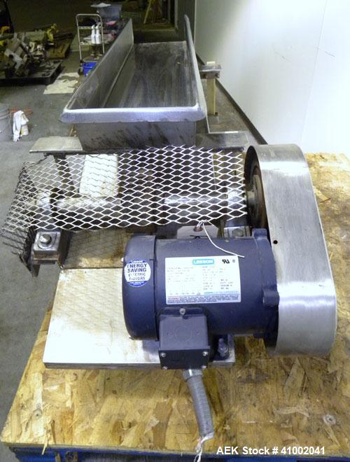 Used Stainless Steel Aseeco Corp Vibratory Conveyor, Model VHF-8
