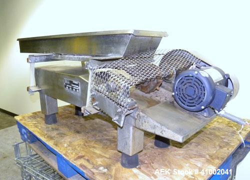 Used Stainless Steel Aseeco Corp Vibratory Conveyor, Model VHF-8
