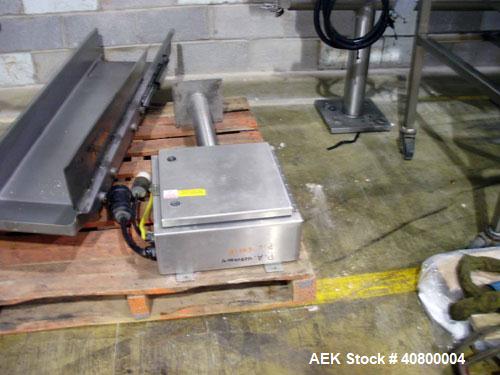 Used Heat and Control Fast Back Conveyor, all stainless steel, approximately 15 x 89 x 6.