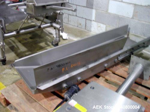 Used Heat and Control Fast Back Conveyor, all stainless steel, approximately 15 x 89 x 6.