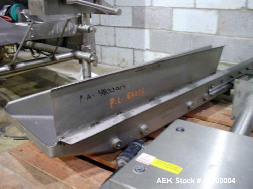 Used Heat and Control Fast Back Conveyor, all stainless steel, approximately 15 x 89 x 6.