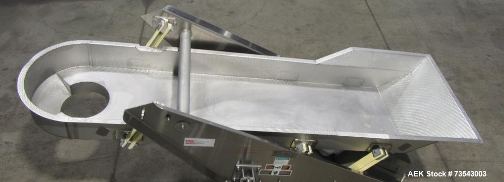 Buy Used Stainless Steel FMC Vibrating Conveyor with Dimpled Trough