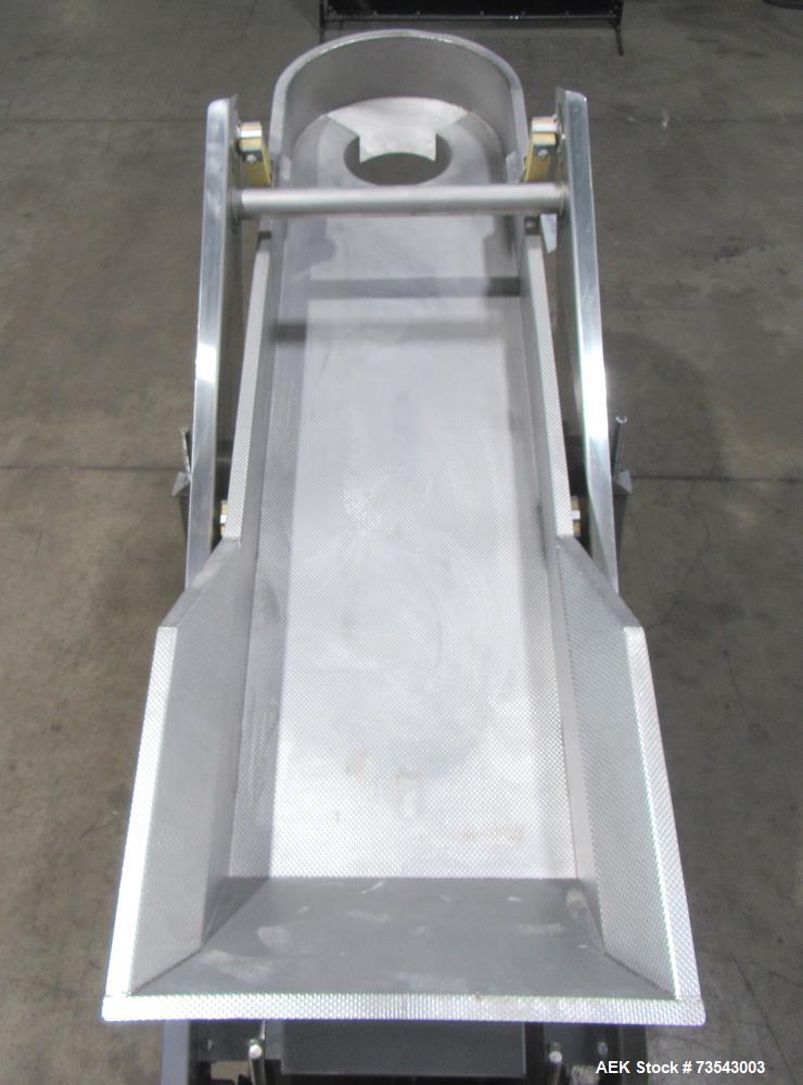 Buy Used Stainless Steel FMC Vibrating Conveyor with Dimpled Trough