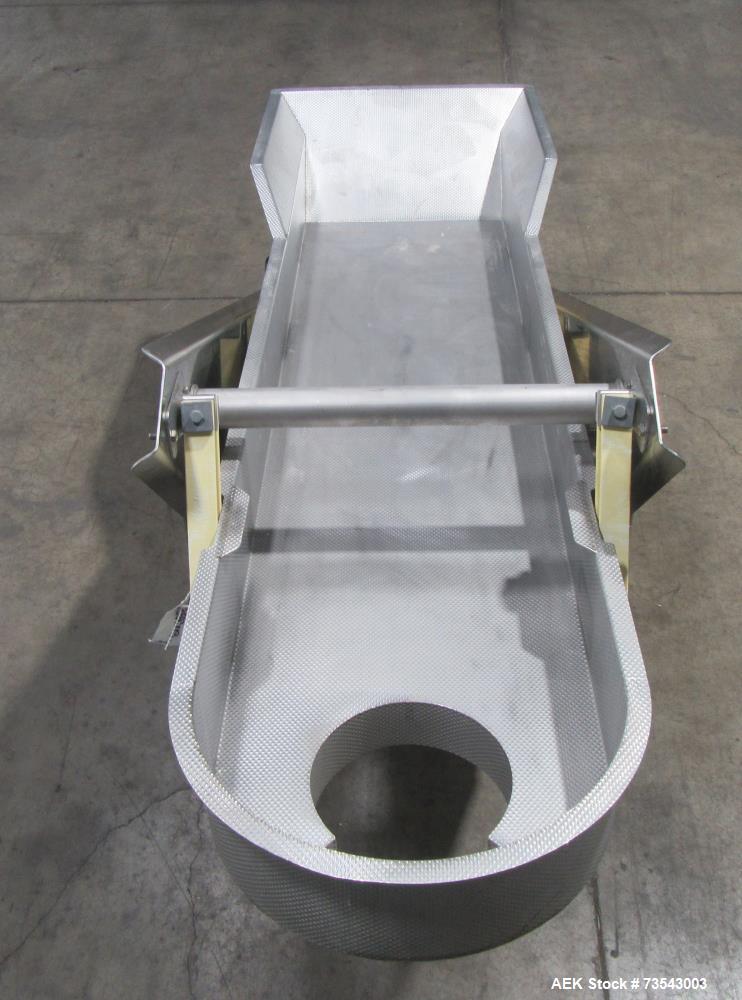 Buy Used Stainless Steel FMC Vibrating Conveyor with Dimpled Trough