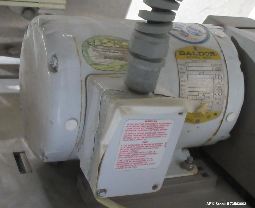 Buy Used Stainless Steel FMC Vibrating Conveyor with Dimpled Trough